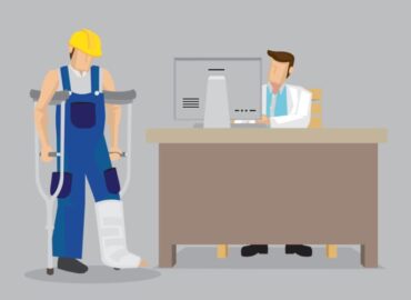 An informative image with the title "Essential Guide to Workplace Accidents - Work-Related Injuries" highlighting the importance of understanding and preventing workplace injuries.